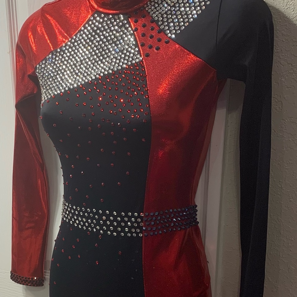 Child Large Red and Black Jazz Costume